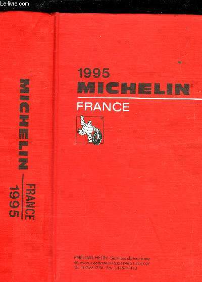 GUIDE MICHELIN FRANCE 1995