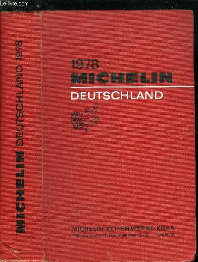 Guide Michelin Deutschland 1978