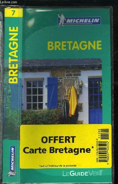 LE GUIDE VERT - BRETAGNE + CARTE DE LA BRETAGNE