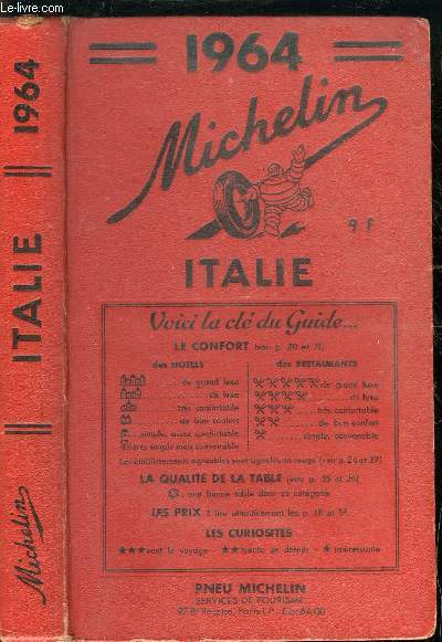 GUIDE MICHELIN ITALIE 1964