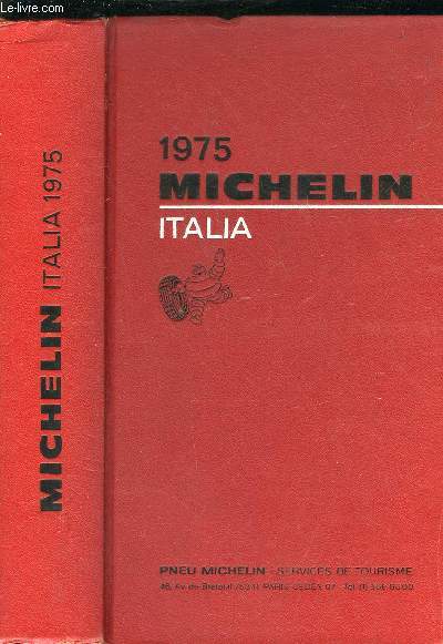 GUIDE MICHELIN ITALIA 1975