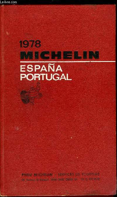 GUIDE MICHELIN ESPAGNE PORTUGAL 1978