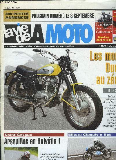 LA VIE DE LA MOTO N° 397 - Classic Bikers a Spa, Grand Prix de Tours, Classic... - Afbeelding 1 van 1