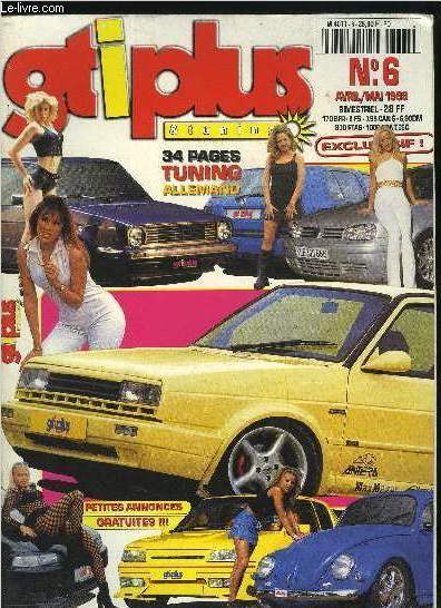 GTI PLUS & TUNING N°6 - Folia Tec FTR, VW Golf II, VW Polo 1.3, Opel Kadett, ... - Afbeelding 1 van 1