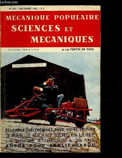 MECANIQUE POPULAIRE N235 - SCIENCES ET MECANIQUES - Des perles surgissent des cimetires, L'anneau des toiles, Les nouveaux tridals de Johnson, Des ondes sonores qui traversent le corps, Faites du tir en chambre avec des balles de cire