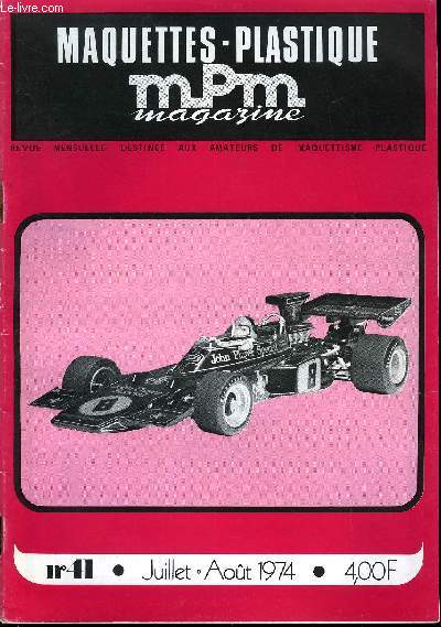 MAQUETTES PLASTIQUE MAGAZINE N 41 - La John Player Special par J.F. Blondelet, Le Messerschmitt Me 262 Schwalbe par Maurice Mouton, Le train blind par Michel Lespart, Le char T34 par A. Pelletier, Le Focke Wulf TA154 Moskito par Olivier Canon