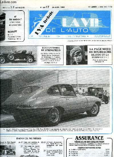 LA VIE DE L'AUTO N° 17 - Quand le club Bugatti France va a Montlhéry, Alphons... - Afbeelding 1 van 1