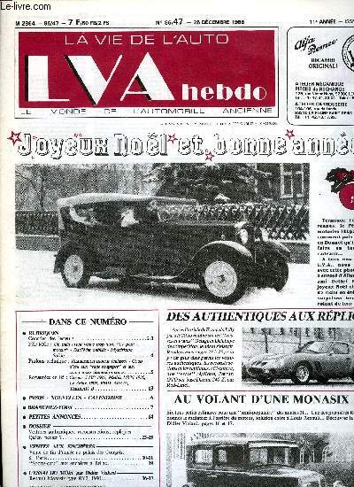 LA VIE DE L'AUTO N 47 - Un train avant venue trop tard, 