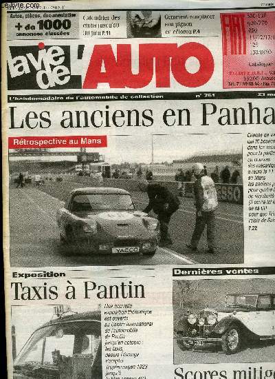 LA VIE DE L'AUTO N 751 - Architecture : on a abattu le Palais de l'automobile, Barquette Simca 8, Distribution : le pignon cloron, Un nettoyant pour injecteurs, La Type E de Raymond Loewy, Radiateur De Dion-Bouton, Du 6 au 11 mai, en France