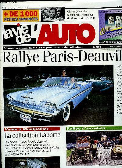 LA VIE DE L'AUTO N 861 - Une 4 CV trs spciale, Dans la rue a Evian-les-Bains, Comment fabriquer un lvateur a voitures, Nouvelle gamme de produits de nettoyage, La collection Laporte a Montpellier, Rencontre a Barbizon Paris-Deauville, 6e Coupe