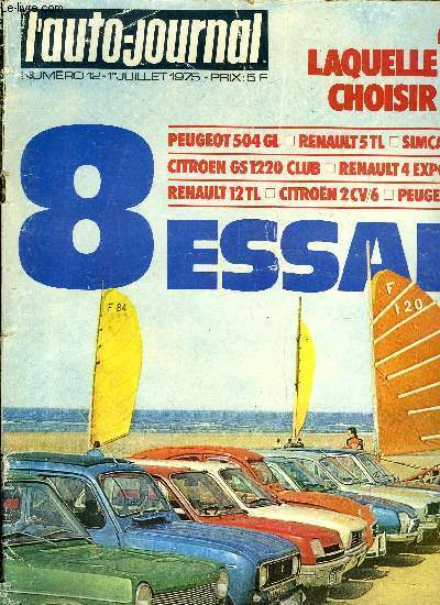 L'AUTO JOURNAL N 12 - Huit vedettes franaises a l'essai, Les nouvelles Opel : Ascona et Manta, La Ford Taunus Ghia, Nouveauts italiennes, Un dbat passionn, Les fifties, Les plages franaises au creux de la vague, En suivant le guide, La brire