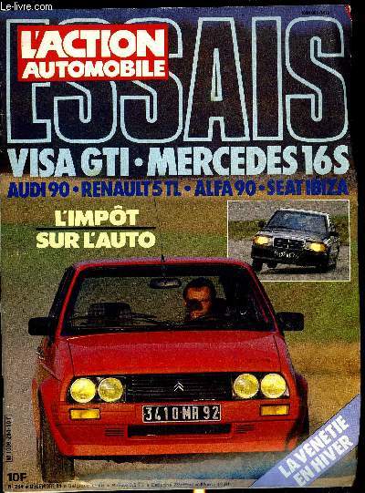 L'ACTION AUTOMOBILE ET TOURISTIQUE N 284 - Le point du juriste sur l'indemnistion des pitons et des cyclistes, sur la responsabilit d'un constructeur, Vous pouvez dire ce que vous pensez, TVA, taxes, redevances, pages, c'est l'impot sur l'automobile