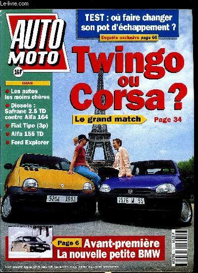 AUTO MOTO N 127 - Une BMW de la taille d'une Golf, Rover 600, nouvelle Saab 900, VW, Golf GTI 16 V, Automobiles japonaises : lame de fond ou vaguelette?, Justice : la vignette dans le collimateur, J. Schenk : l'homme qui fait changer les autoroutes