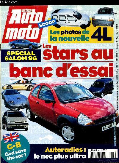 ACTION AUTO MOTO N 28 - Modulo : le Berlingo Renault, L'automobile pas plus chre aujourd'hui qu'il y a trente ans, Le comparatif : Safrane, Opel Omega, Volvo 850, XM : Volvo fait gagner Renault, Viper GTS : doucement sur la pdale, Jaguar Mark II