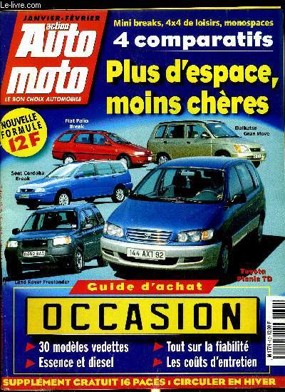 ACTION AUTO MOTO N° 42 - BMW Série 3 ; 4e génération, Citroën Xantia et Saxo,... - Afbeelding 1 van 1