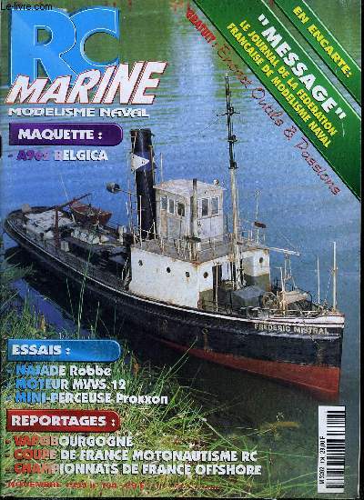RC MARINE N 104 - A 962 Belgica, RB 2110 (3e partie), Moteur MVVS 12, Najade, Micromot FBS 230/E, Offshore a la terrasse, Sous marins, Vapobourgogne