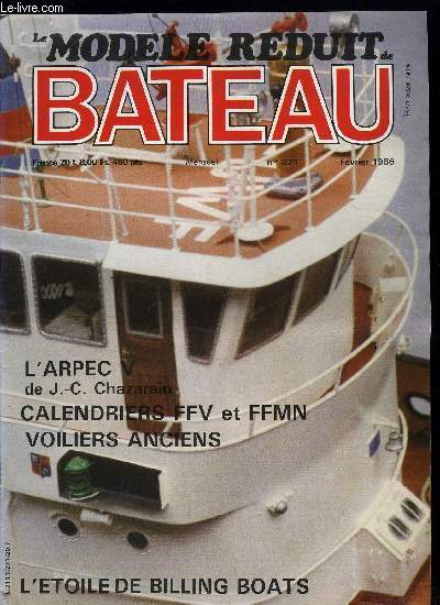 LE MODELE REDUIT DE BATEAU N 271 - L'toile de Billing Boats, Off-shore : les lignes d'arbres, Quelques plans MRB, Mlle Isis la vapeur lectrique, Calendrier 86 FFV, Crteil : deuxime dition, deuxime succs, Grincements de treuils