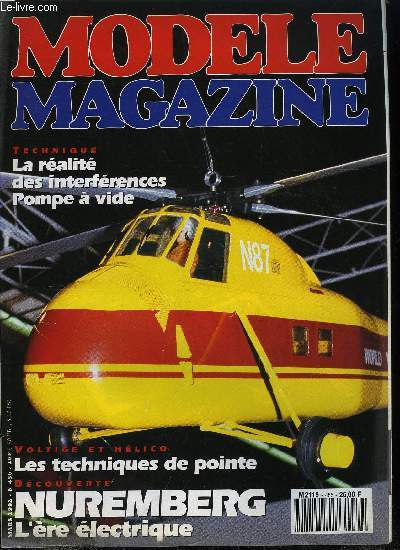 MODELE MAGAZINE N 486 - Srie Junior : le planeur de voltige LO-100, Revue de presse hlico, ou les potins de la pale, La pompe a vide : indispensable pour les ailes en expans coffr, La propulsion lectrique de 7  8 lments (suite et fin)