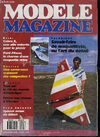 MODELE MAGAZINE N 495 - Srie Junior : Northrop YF-23A, un planeur furtif, Matriaux composites : bien connaitre pour mieux utiliser, Savoir-faire du maquettiste, ou l'art du dtail, Cobra X de PB Modlisme : une aile volante peu ordinaire