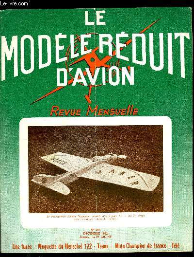 LE MODELE REDUIT D'AVION N 284 - Planeurs lancs main - Le Tourist, Du balsa sur la Lune par G. Chaulet, L'argyronte par J. Rannou, Henschel 122 - Maquette de l'encart par E. Fillon, Modles revue par G. Revel, peacemaker-stuka
