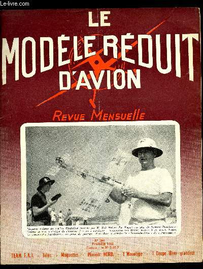 LE MODELE REDUIT D'AVION N 346 - La XXIVe Coupe d'hiver, Team racing F.A.I. : les hlices par G. Revel, Strumpfmeister modle tlcommand du Perroquet, Hlice Radio par G. Chaulet, Monotypes par G. Matherat, Plan du monotype de G. Matherat