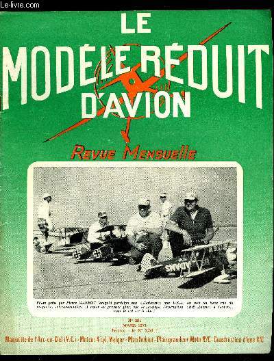 LE MODELE REDUIT D'AVION N 381 - Photographies - Mes premiers de la C.H. 1971, Maquette volante de l'Arc-en-ciel par Cl. Faix, Souvenir Auguste Millet, Un Indoor F.A.I. par G. Cognet, Mon moteur Flat Four par V. Melgar, Plan du moteur Melgar