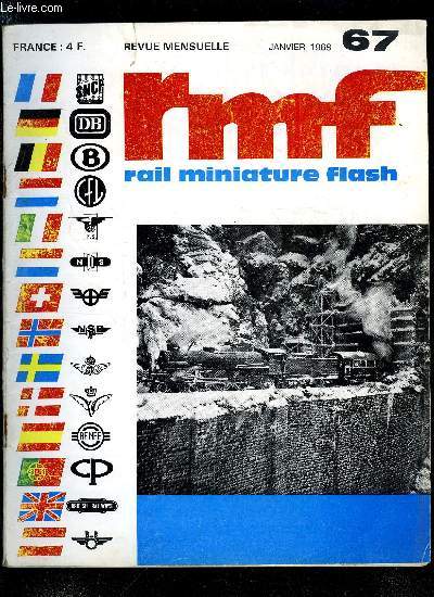RAIL MINIATURE FLASH N 67 - Les trains HO sur voie de 9 mm, Les transformateurs-redresseurs pour traction en courant continu, Le rseau d'un jeune modliste, Dispositif d'alimentation permettant un ralenti progressif et rgulier, Nous avons construit