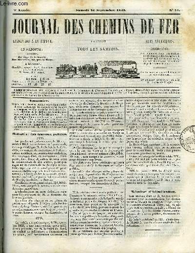 JOURNAL DES CHEMINS DE FER 2e ANNEE N 76 - Ministre des travaux publics, Rsultats d'adjudication, Recettes des chemins de fer franais et trangers, Chemin de fer de Paris a Lyon, Les chemins de fer devant les conseils gnraux, Chemin de fer de Paris