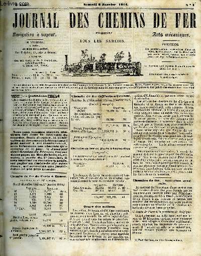 JOURNAL DES CHEMINS DE FER 3e ANNEE N 92 - Recettes des chemins de fer, Cours des actions, Chemins de fer franais (Situation gnrale), Excution et exploitation des chemins de fer, Chemins de fer d'Orlans, a Vierzon, d'Orlans a Tours, de Bordeaux