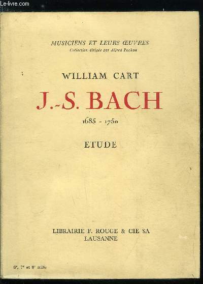 J.-S. BACH 1685 - 1750 - ETUDE