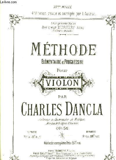 METHODE ELEMENTAIRE ET PROGRESSIVE POUR VIOLON