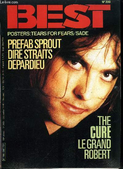 BEST N 209 - Prefab Sprout par Francis Dordor, The Cure par Georges Daublon, Mark Knopfler/Dire Straits par Herv Picard, Gerard Depardieu par Sacha Reins