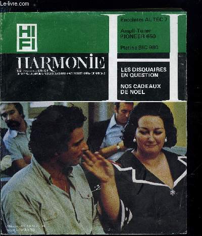 HARMONIE N 122 - L'arbre de Noel d'Harmonie, Etre ou ne pas tre disquaire, Discographie compare : la ttralogie de Richard Wagner, Les enceintes asservies, L'installation d'un ampli-tuner, Essais en laboratoire : la platine BIC 960, L'ampli tuner