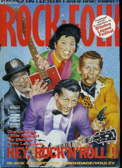 ROCK & FOLK N 299 - Laurent Voulzy par P. Manoeuvre, Mr Big par P.O. Meyer, Arthur Lee par T. Chatain, L7 par C. Deluermoz, Melissa Etheridge par P. Ducayron, Body Count par P. Ducayron