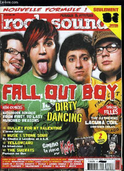 ROCK SOUND N 145 - Le sampler vol. 106, Musique & attitude : Thomas Vanderberghe, Fall Out Boy, Fickle, Blind test : Yellowcard, Bullet for my valentine, Tagada Jones, The subways, Uncommonmenfrommars, 24 heures avec : Lazy, Dossier : Girls on top