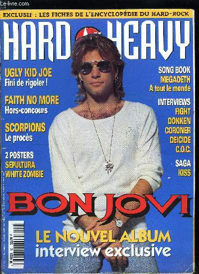 HARD N' HEAVY N 15 - And justice for all : Scorpions, Dokken, Coroner, Deicide, Fight, Corrosion of Conformity, Faith no more, Ugly Kid Joe, Bon Jovi, La saga du hard rock : Kiss - Part III