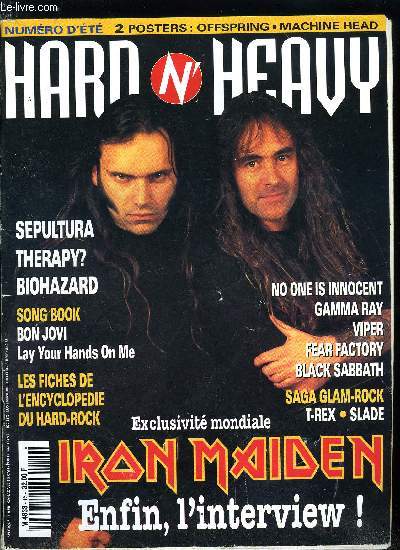 HARD N' HEAVY N 16 - And justice for all : Biohazard, Gamma Ray, Viper, Misery Loves Co, Black Sabbath, No one is innocent, Fear factory, Spcial Brsil part. II : Sepultura, Therapy ?, Iron Maiden, La saga du hard-rock : Glam Rock story - Part I.