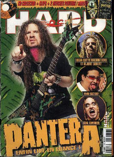 HARD FORCE N 33 - CD NON INCLUS - Interviews : Max Cavalera, Pantera, Fear Factory, Cold, Coal chamber, Two, Senser, Laberinto, Devin Townsend, Type o negative, Nocturnal Rites, Helloween, Cannibal Corpse, Moonspell, Sup, Iron Maiden, Live : Joe Satriani