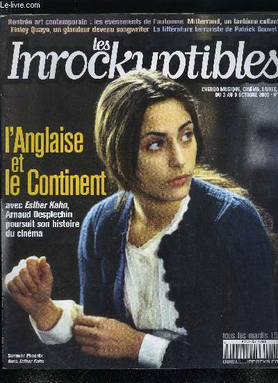 LES INROCKUPTIBLES N 259 - Cinq ans aprs sa mort, Franois Mitterand reste une nigme a laquelle France 3 se coltine dans un documentaire littraire, Shot, deuxime livre de Patrick Bouvet : contre la tyrannie des images et la dsintgration des corps