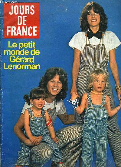 JOURS DE FRANCE N 1267 - Le petit monde de Grard Lenorman, Diane et Antona par Solange Bellegarde, Le bonheur de Jacinte, Anouk : la joie d'tre aime, Les vacances agites de Charles, L'clat de rire de Sophia