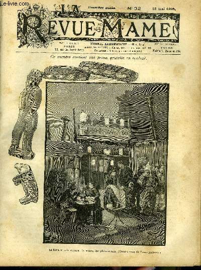 LA REVUE MAME N 32 - Les trois disparus du Sirius (suite) par Georges Price, La fraise par Pol de Flaumont, A l'aube de la vie (suite) par Victor Fournel, Le bouvreuil (posie) par Jrome Doucet, Un terrible lit (traduit de l'anglais; suite)