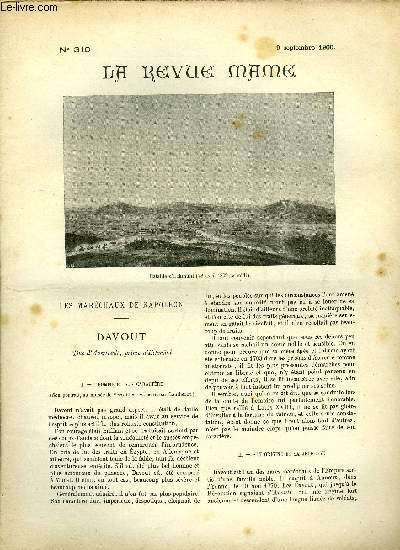 LA REVUE MAME N 310 - Les marchaux de Napolon - Davout duc d'Auerstaedt, prince d'Eckmuhl par Grard de Beauregard, La jeune fille au XVIIIe sicle par Lo Claretie, Collier d'or (suite) par Daniel Laumonier, Ouverture de la chasse par le comte