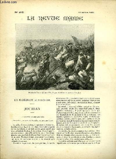 LA REVUE MAME N 315 - Les marchaux de Napolon - Jourdan par Grard de Beauregard, Les cartes postales par Antoine Albalat, Mon premier mariage par Max de l'Aunay, Comment on entre dans la carrire militaire par le gnral X***, Labour par Jean Rameau