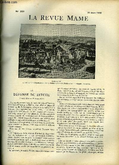 LA REVUE MAME N 391 - La dfense de Bitche par Marc Langlais, Le crime de la rue X par Alfred Capus, Ly-Chou-Tch'ang par Franois Ly-Chao-Pe, Fille de preux (suite) par Jean Gutary, La dernire gerbe