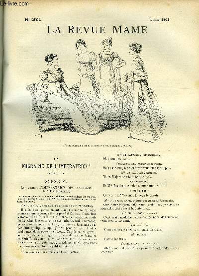 LA REVUE MAME N 396 - La migraine de l'impratrice (suite et fin) par Guy Chantepleure, La fte de Jeanne d'Arc par R. de Clermont, L'enseigne de vaisseau Paul Henry (suite) par Ren Bazin, Le premier jarret du monde par Henri Guerlin, Fille de preux