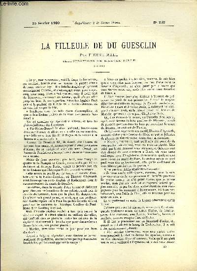 SUPPLEMENT A LA REVUE MAME N° 282 - La filleule de Du Guesclin (suite) IX. La trève de Malestroit par Pierre Mael, illustrations de Marcel Pille