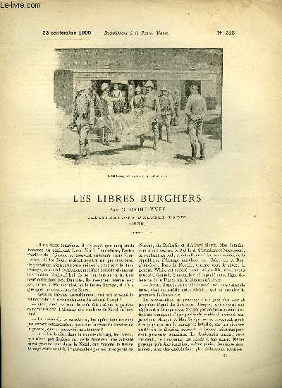 SUPPLEMENT A LA REVUE MAME N° 312 - Les libres burghers (suite) VII. La mort est le devoir par G. Saint-Yves, illustrations d'Alfred Paris