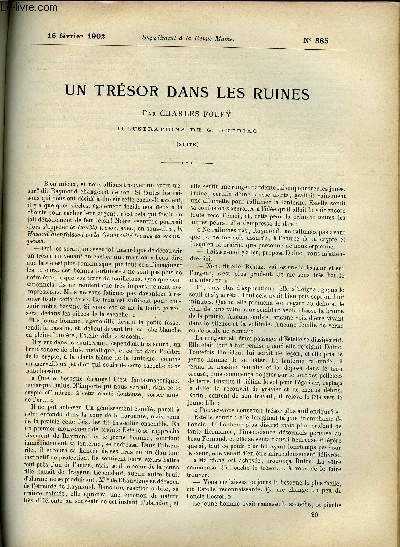 SUPPLEMENT A LA REVUE MAME N 385 - Un trsor dans les ruines (suite) VI. par Charles Foley, illustrations de G. Dutriac