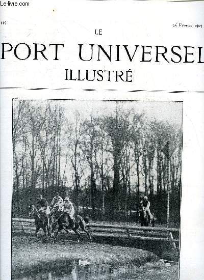 LE SPORT UNIVERSEL ILLUSTRE N 449 - Le concours hippique de Bordeaux, L'levage en France et a l'tranger - le haras du Perray, appartenant a M. Gaston-Dreyfus (suite et fin), Le Basset-Terrier a jambes courtes (fin) par Ch. Huge, Automobile