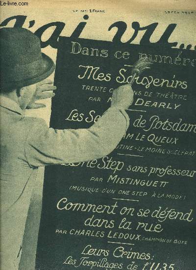 J'AI VU N 239 - Des assassins qui prennent des vues cinmatographiques de leurs crimes, La plus belle femme de France va tre lue au Cinma, L'encpahlite lthargique ou le travail reprend, Dans la cit de la viande, Les abattoirs de Paris, Au muse